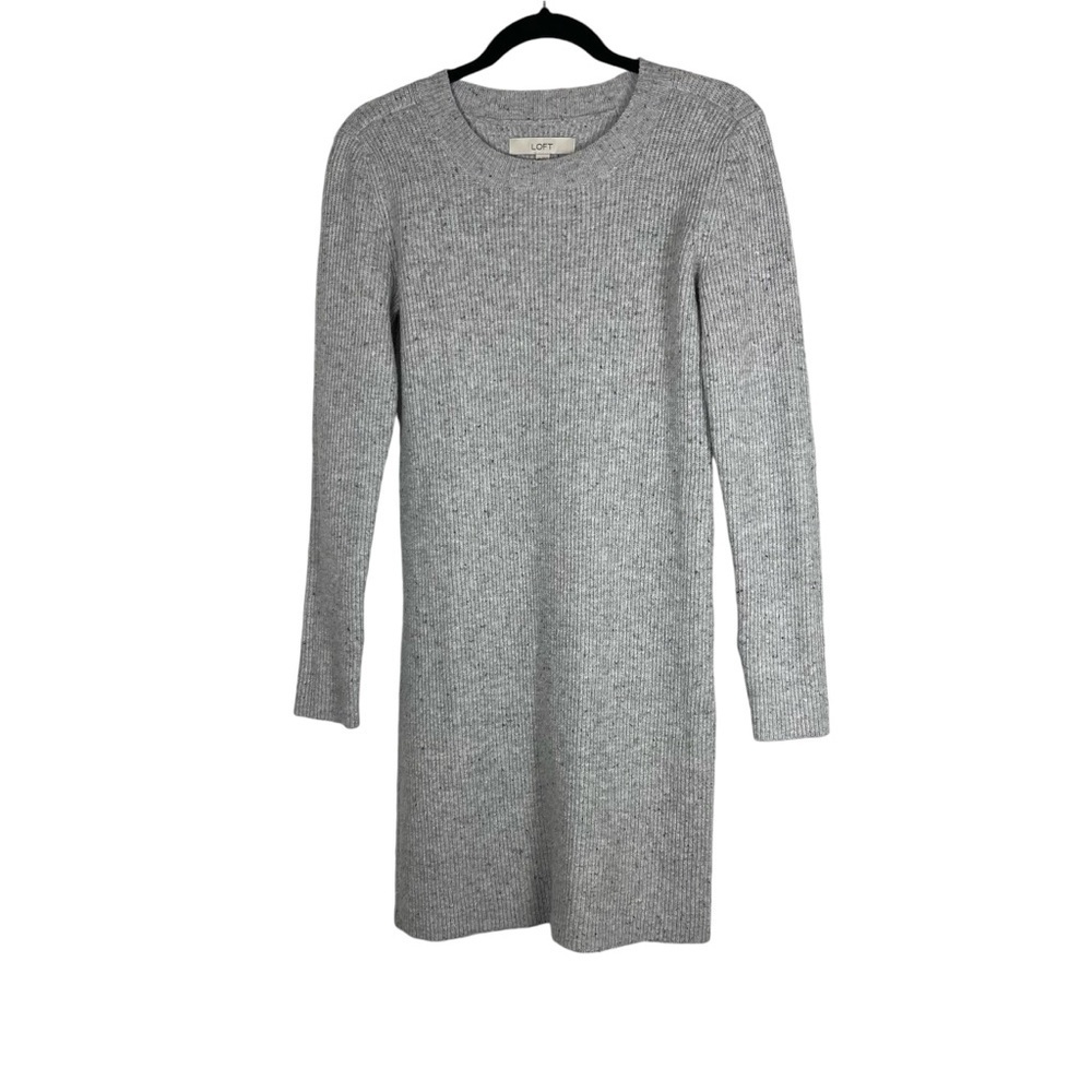 Loft Cozy Grey Knit Dress size‎ xs *A0052